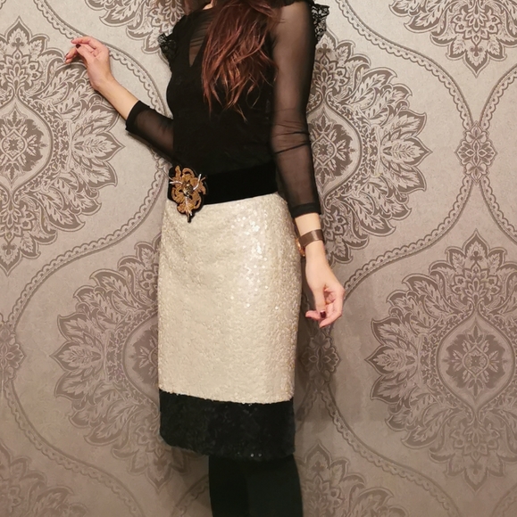 J. Crew NWOT sequin skirt - Picture 2 of 6